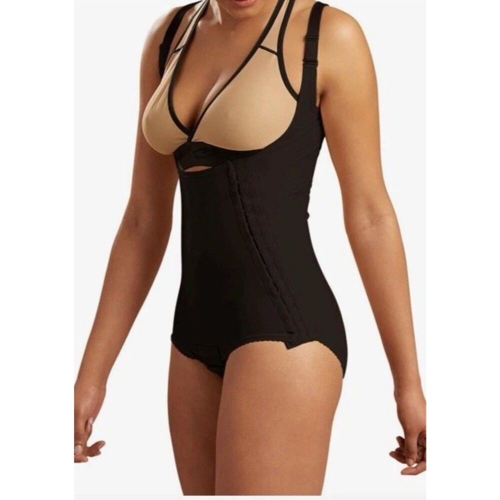 Marena SFBHA 2XL Post Surgical Compression Bodysuit Girdle High Back Black